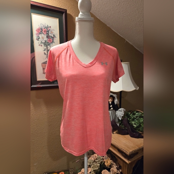 Women's Under Armour Shirt, Orange, Medium - Picture 1 of 3